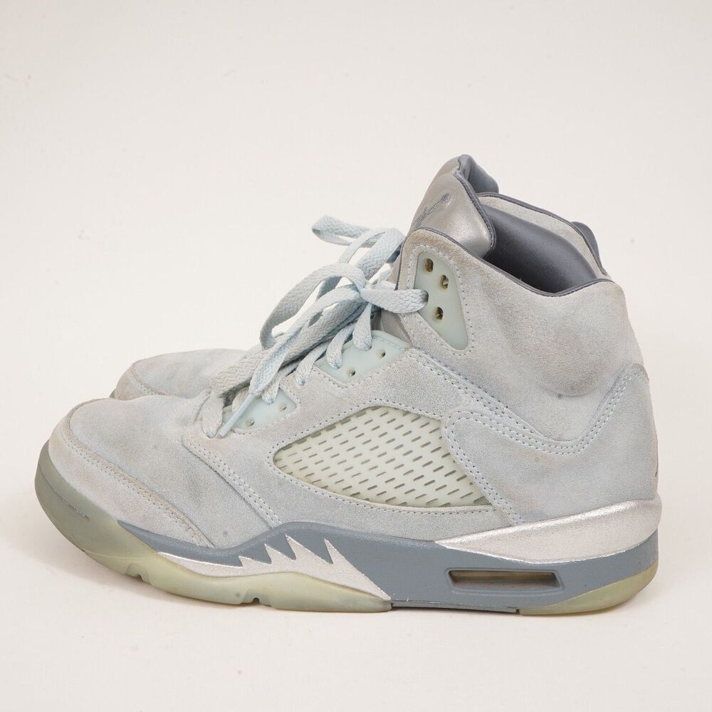 Nike Womens 7.5 Air Jordan 5 Retro Bluebird Sneaker Lace Up Mid Top DD9336-400